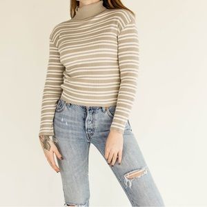 buffalo ribbed knit striped sweater
